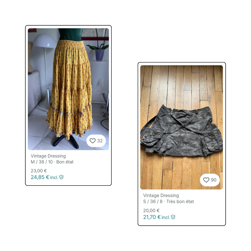 BOX VINTED - Jupes vintage