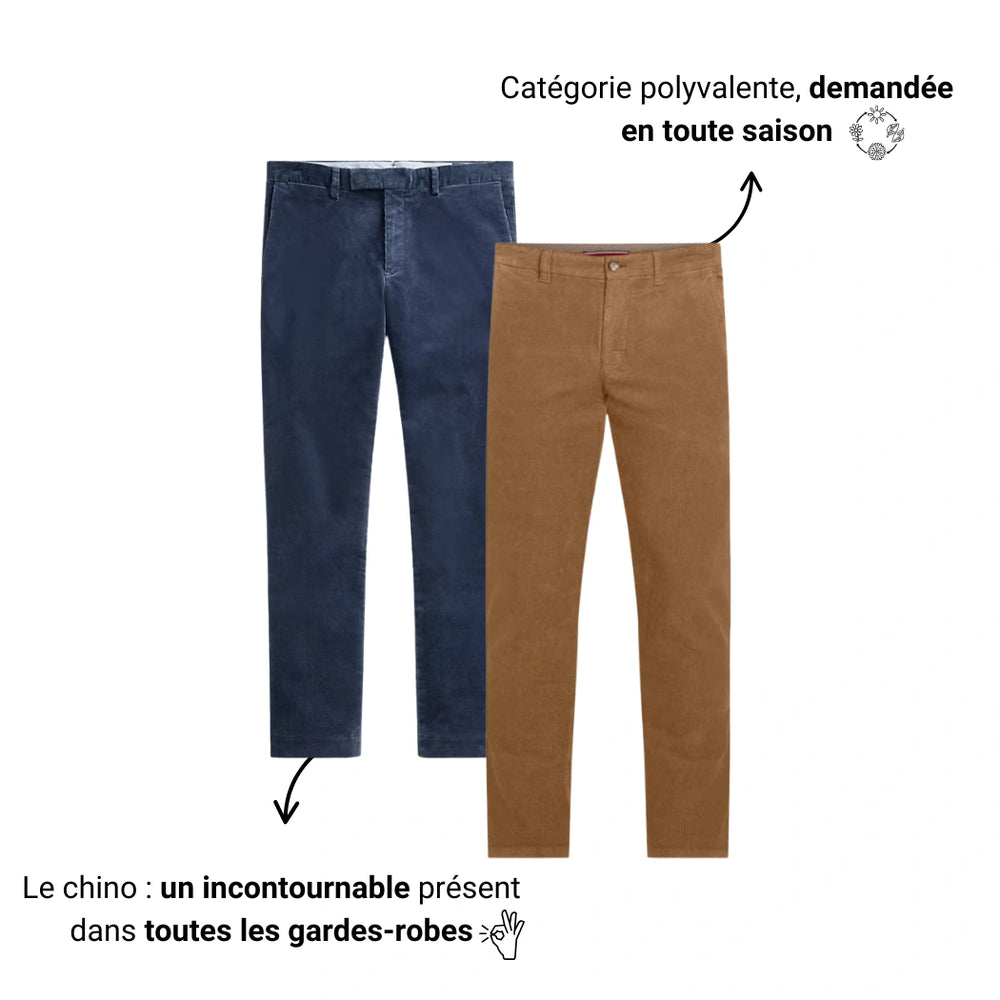 BALLOT - Pantalons en velours vintage