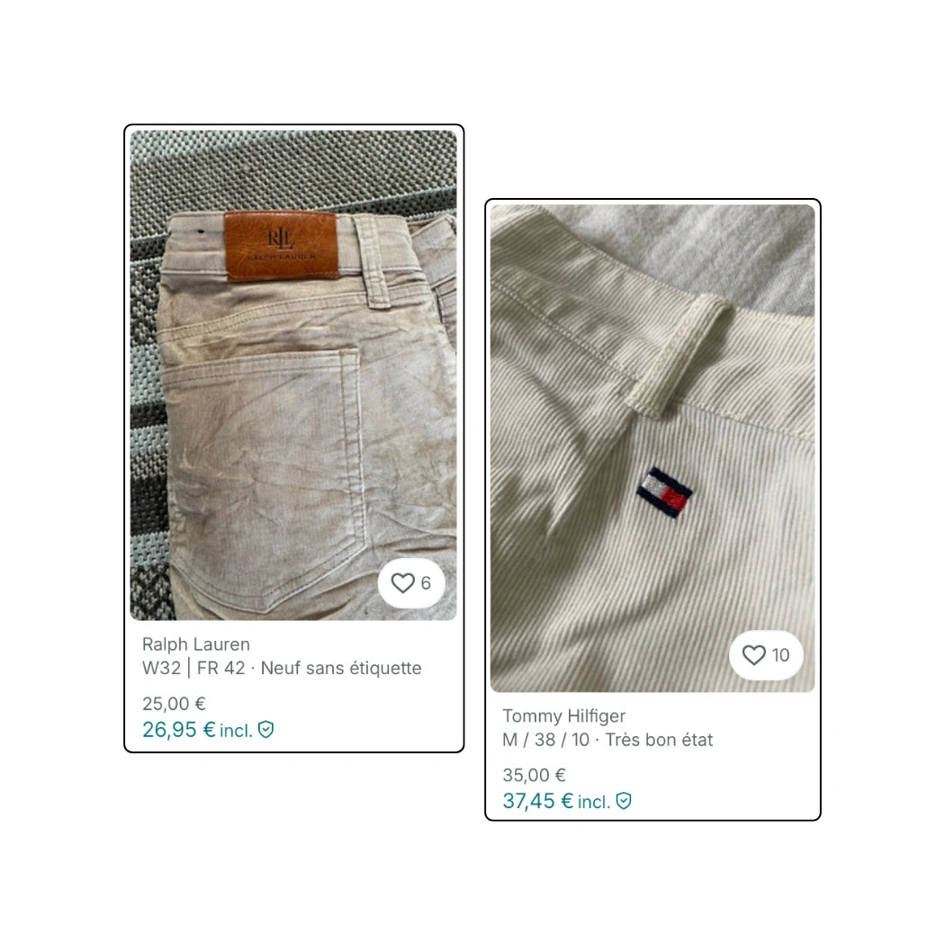 BALLOT - Pantalons en velours vintage
