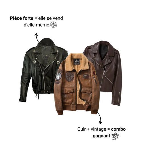 BALLOT - Vestes en cuir vintage