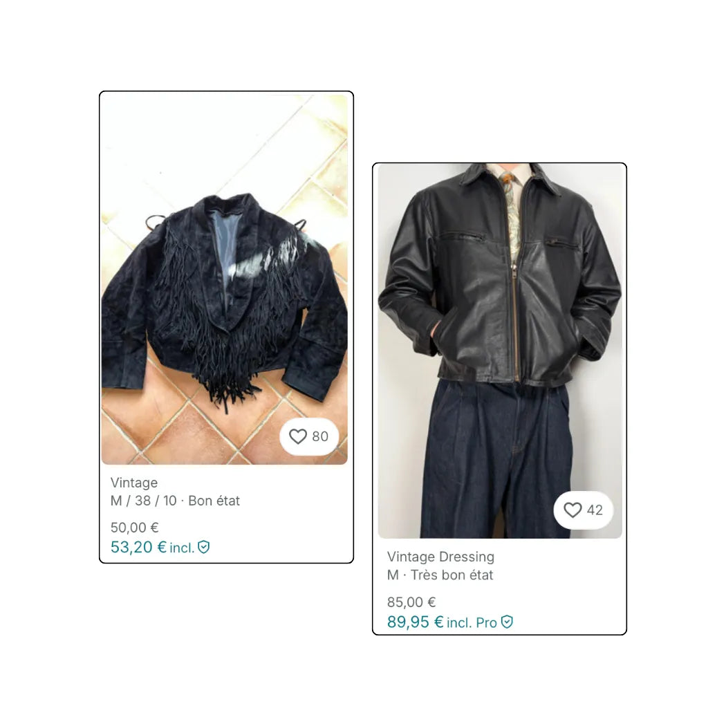 BALLOT - Vestes en cuir vintage
