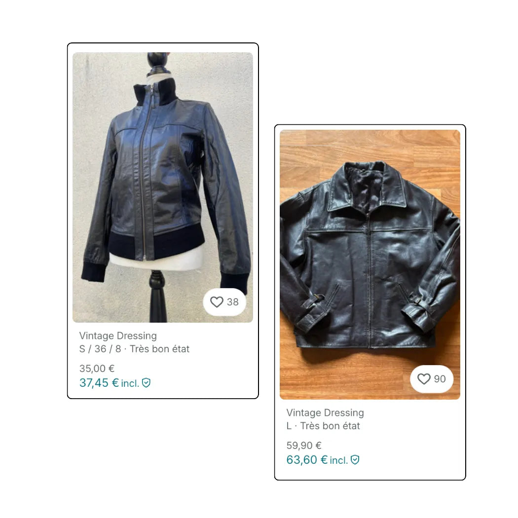 BALLOT - Vestes en cuir vintage
