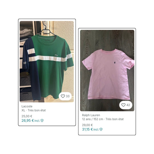 BOX VINTED - T-Shirts de Marques