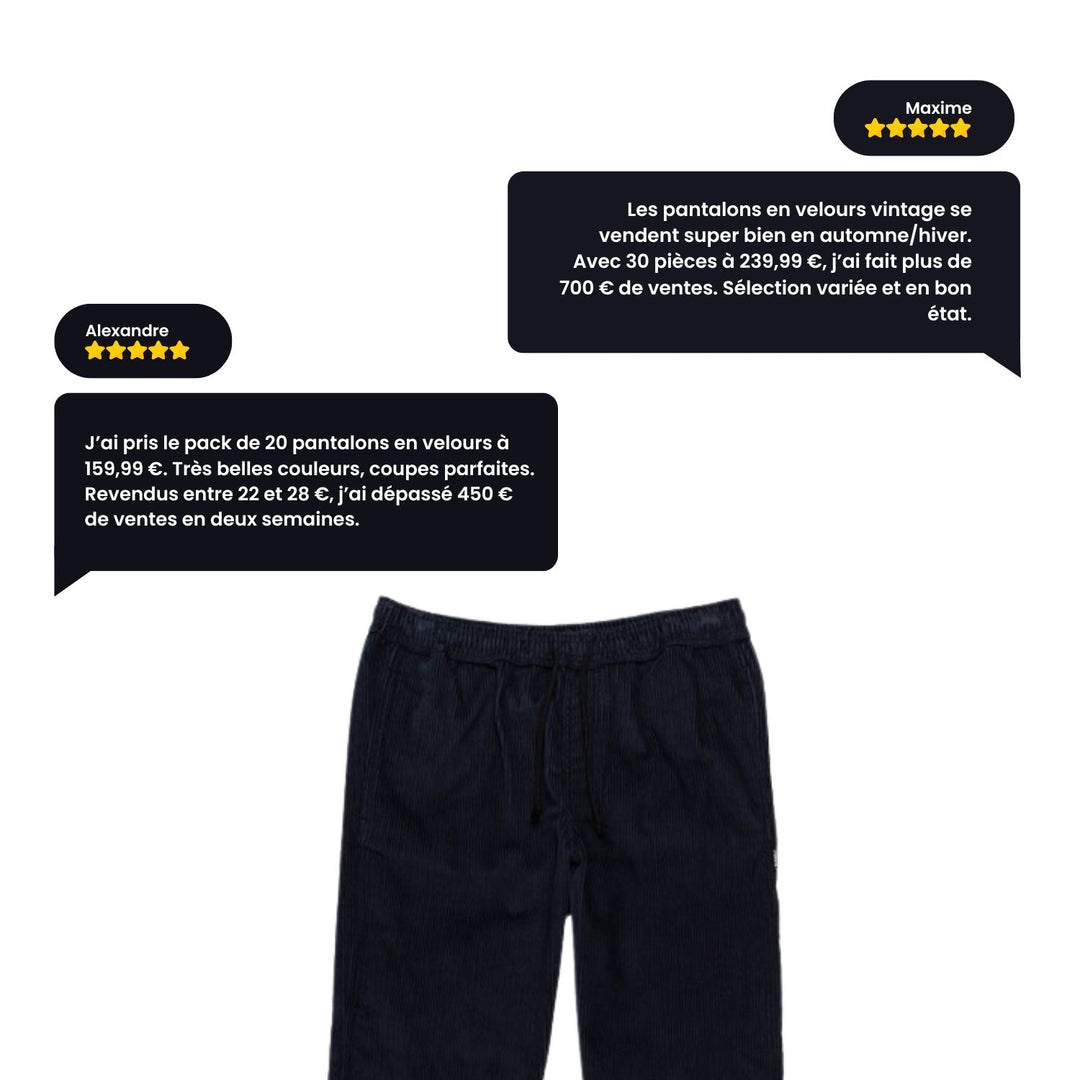 Pantalons en Velours Vintage