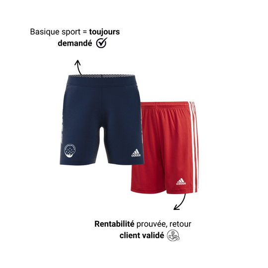 BOX VINTED - Shorts de sport de marques