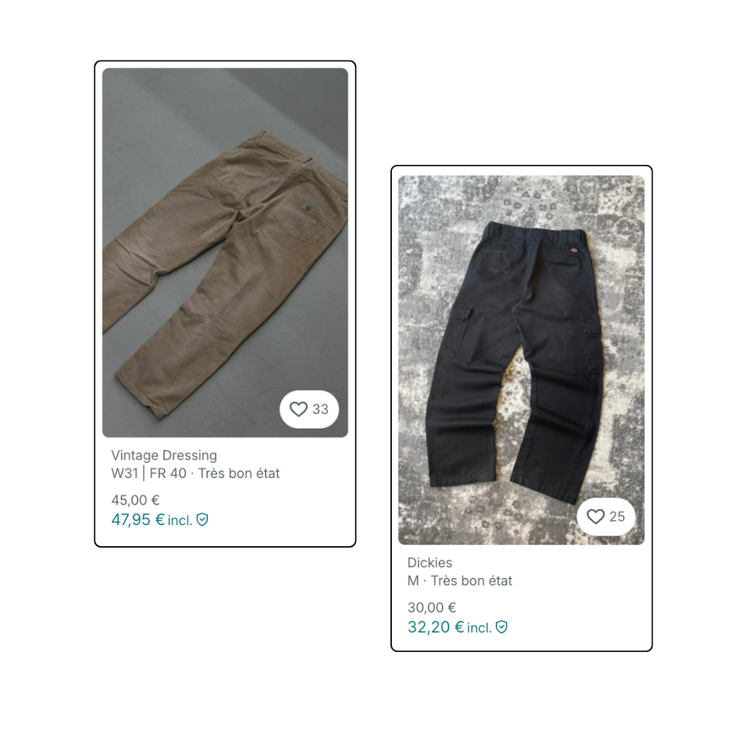BOX VINTED - Pantalons Carhartt & Dickies