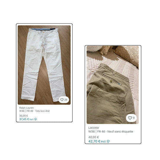 BALLOT - Pantalons en coton de marques