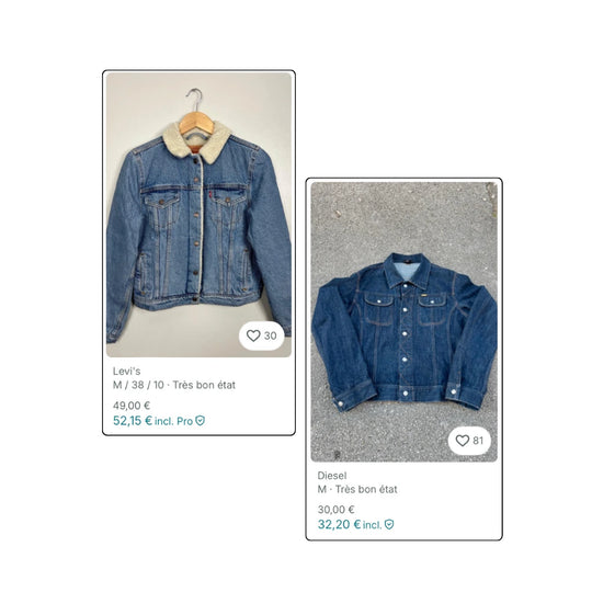 BOX VINTED - Vestes en jeans vintage