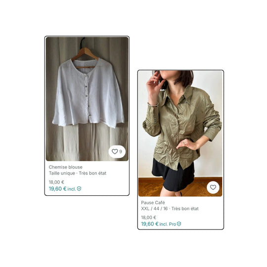 BOX VINTED - Chemises à couleurs unies vintage