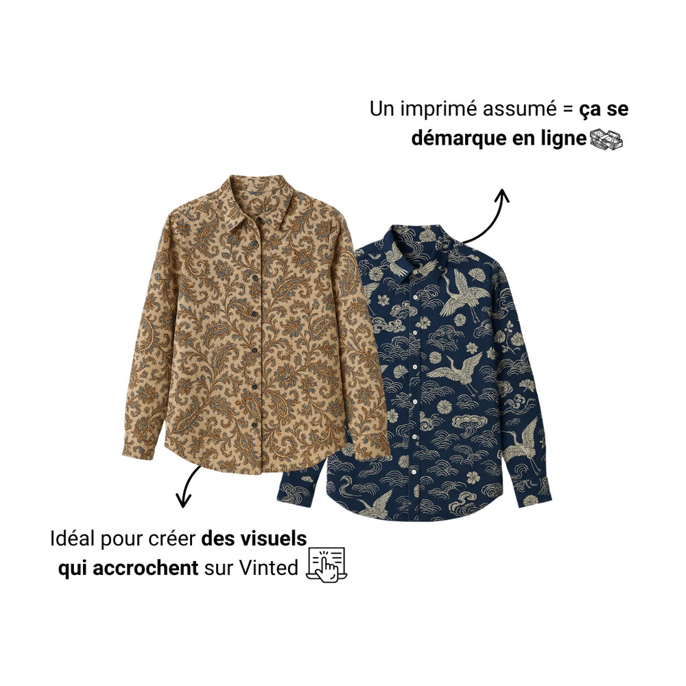 BALLOT - Chemises à motifs vintage