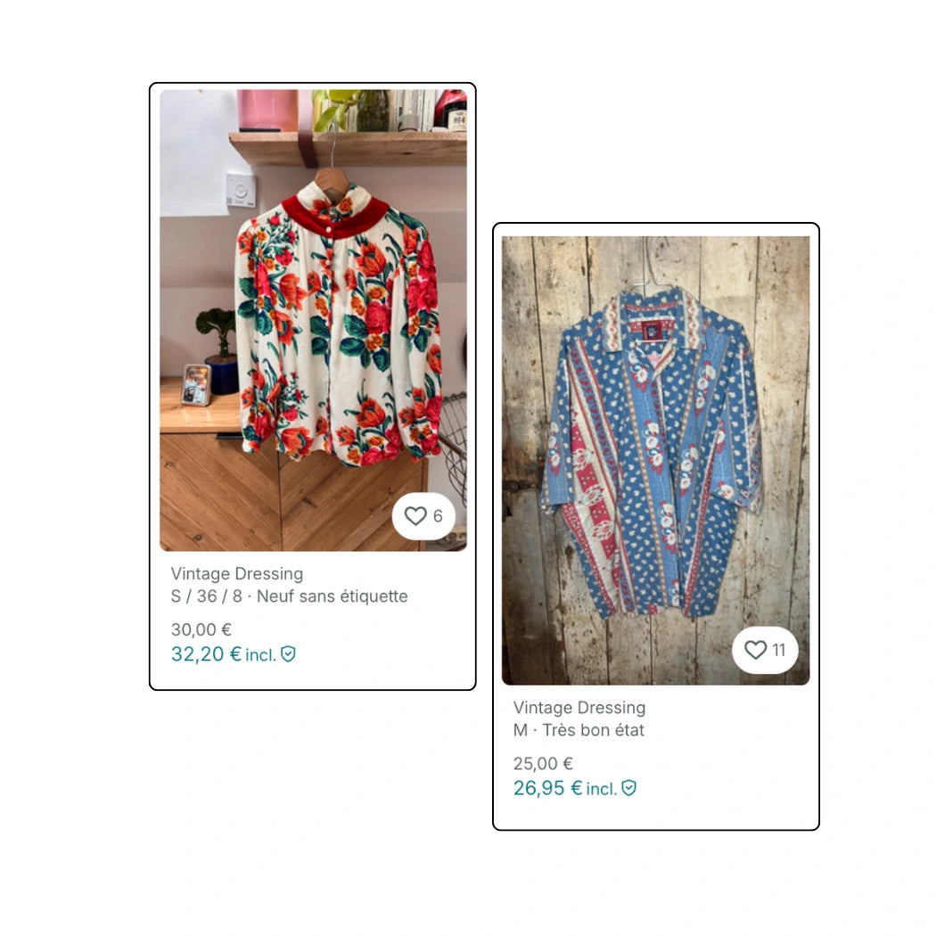 BOX VINTED - Chemises à motifs vintage