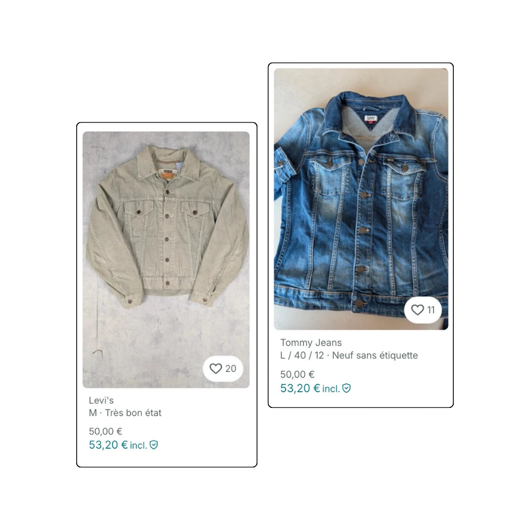BOX VINTED - Vestes en jeans vintage