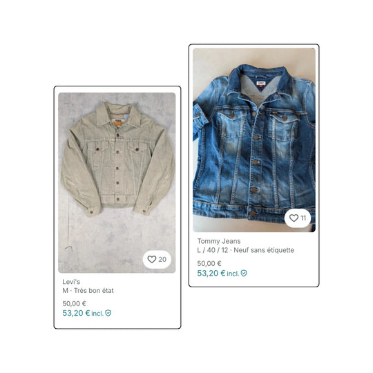 BOX VINTED - Vestes en jeans vintage