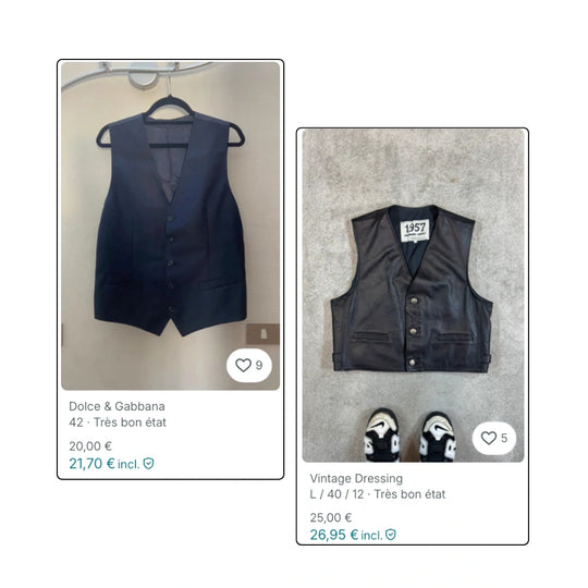 BOX VINTED - Gilets de costumes vintage