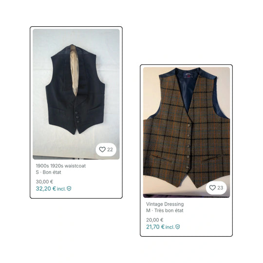 BOX VINTED - Gilets de costumes vintage